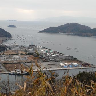 遠見山から野瀬埠頭ですうっすら小豆島も見えました