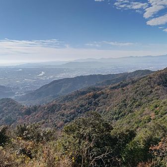 険ヶ峰から徳島市眉山方面