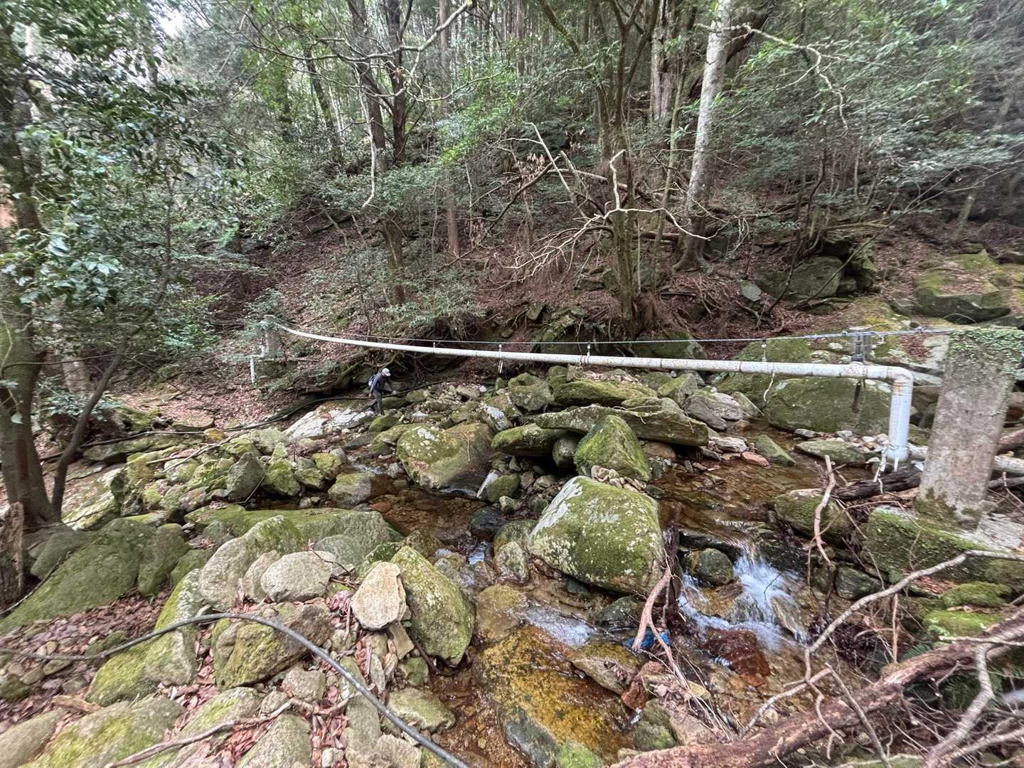 渡渉あり💦苔で滑りやすい💦
