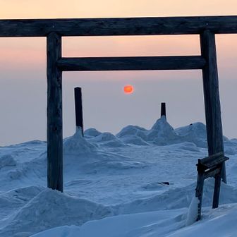 駄目かと思ってたら真っ赤な太陽が顔を出してくれた🌅