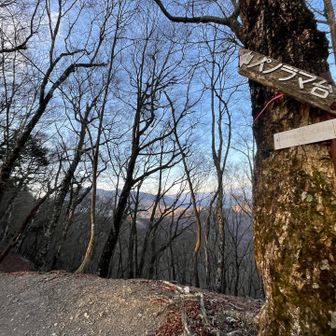 根子峠😽　きょうはここを左へ。