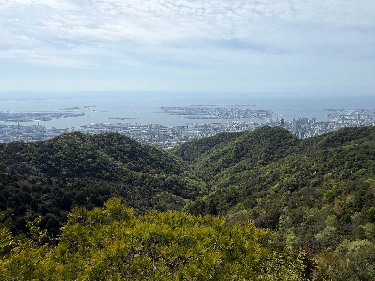新神戸駅-滝山城跡登山口-上野道登山口 縦走コースの写真