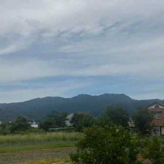 大霧山、登谷山の方向