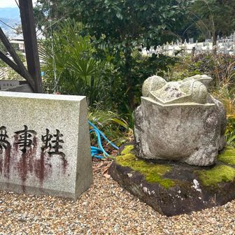 駒形大重神社にお参り⛩️
無事蛙さまに安全登山祈念🙏