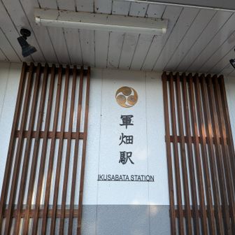 お久しぶりです、軍畑駅。