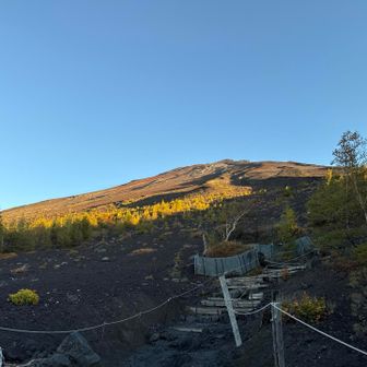 富士山の朝焼け