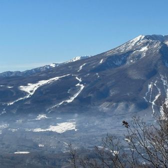 「妙高杉ノ原スキー場」です、昔はよく滑りに行きました⛷️
(よく見ると外輪山の上のほうまでコースがありますね)