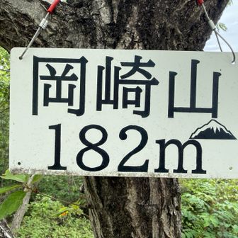 岡崎山登頂182m