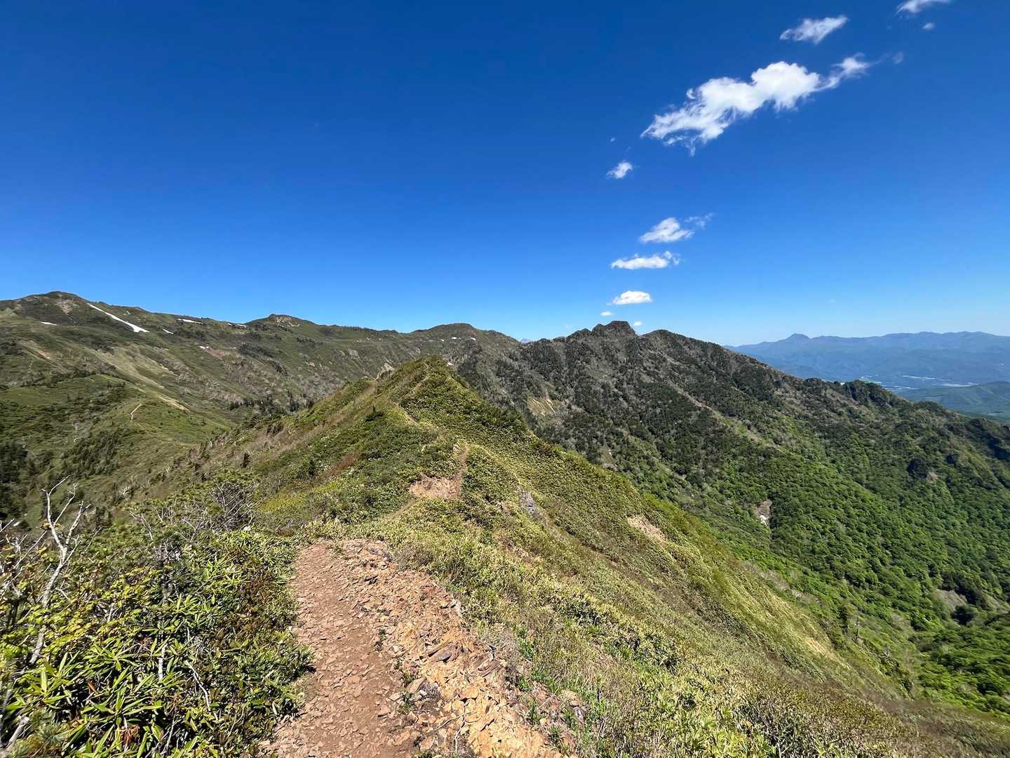 高手山-西峰-剣ヶ峰山-武尊山 往復コースの写真