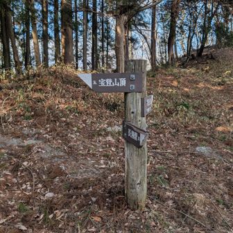 出てきたところの道標
ここから登山口まで舗装路