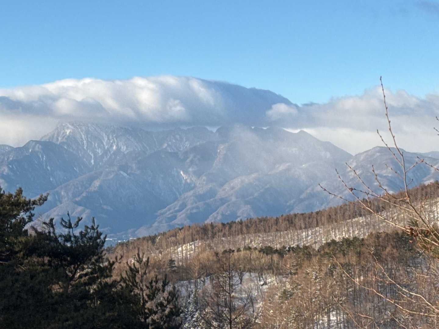 南アルプス！ちょい雲