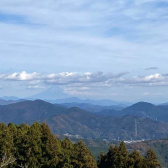 粟ヶ岳で初の富士山👀💕