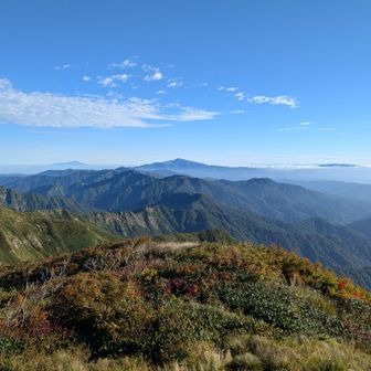 月山と鳥海山