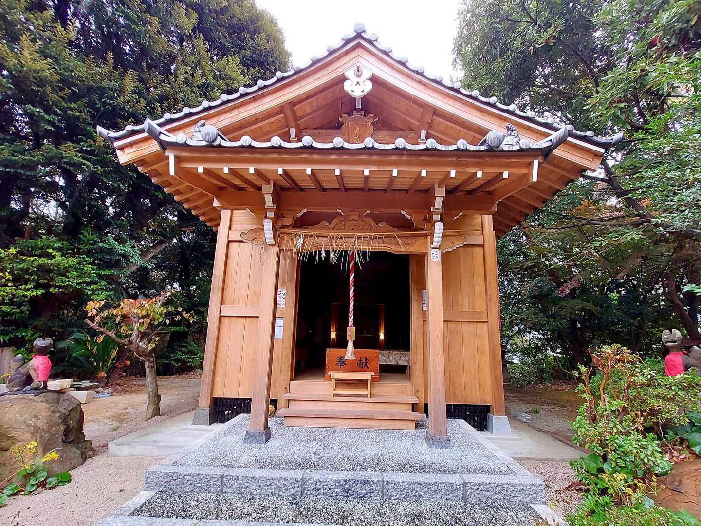 大岳神社に着き願をかけます🙇