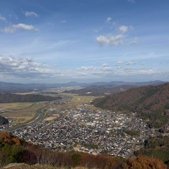 出石の町が綺麗にみえます。