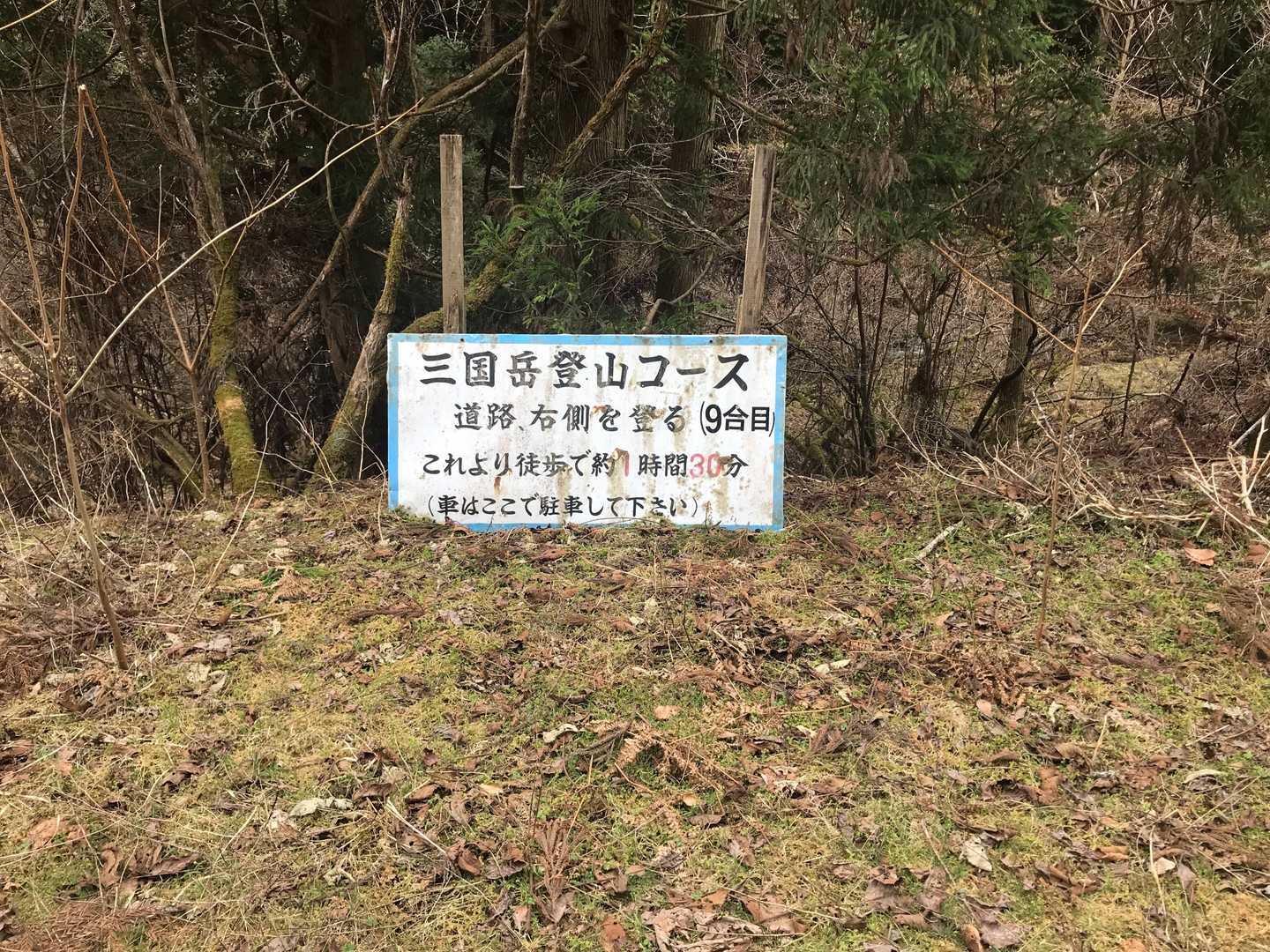 あら…ここまで車で来れるみたい😅
でもミツマタも見れたし良かったかな。