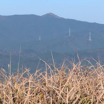 龍護峰から、
　花尾山がみえますよ