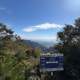 水沢岳と書いて、「すいざわだけ」と読む。山頂は狭く、鎌が岳〜入道が岳の縦走通過点。
計画通り、ここで引き返した。