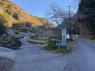 やっと登山口
(林叟院 入口バス停から登山口迄車道を歩きました)


