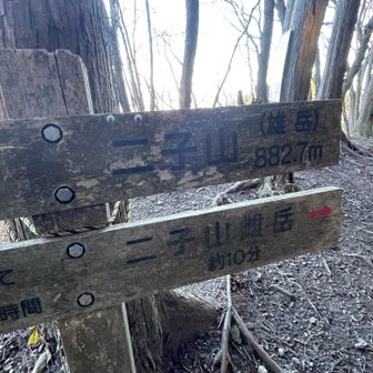 二子山(雄岳)882.7m 
この後に道間違い、岩場を下り急登を下ったところから戻る。地図はこまめに確認しないとですね。