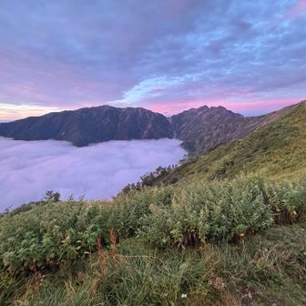 昨日歩いた稜線⛰️