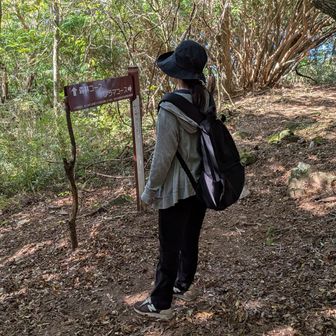 パノラマコースで帰ったらいいよって教えてもらったのに。どこで間違えたか確かめたくて森林コースへ（笑）言うこと効かない😆