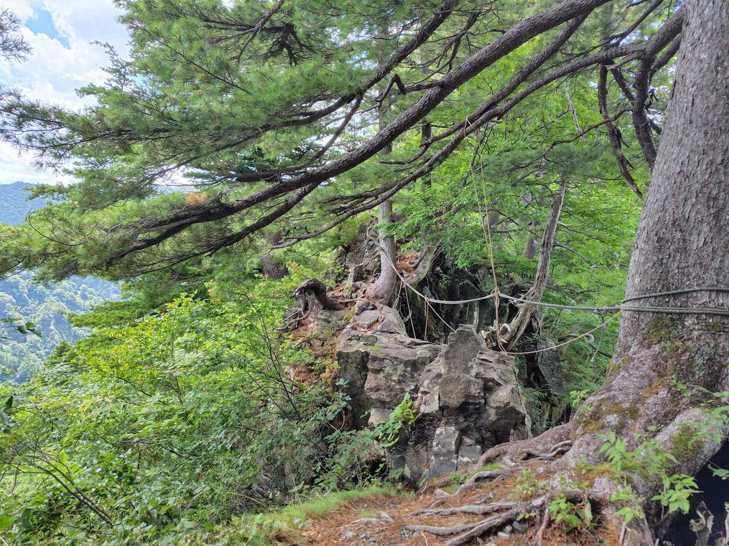 1番怖かった岩場を渡る前に撮影📸
疲れて脚も上がらなくなってるので、ホントに気をつけて歩きました 🙈