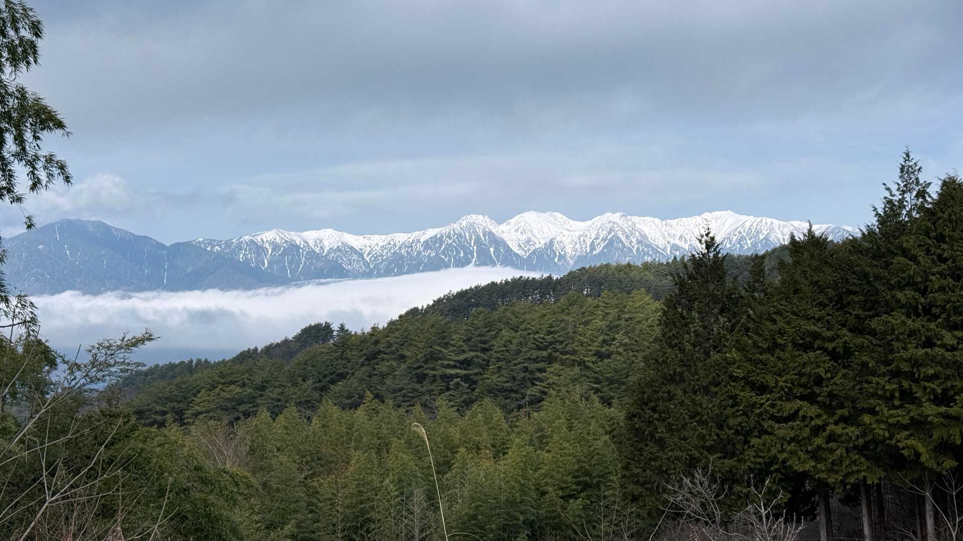 開けた場所からの中央アルプス🏔🏔🏔