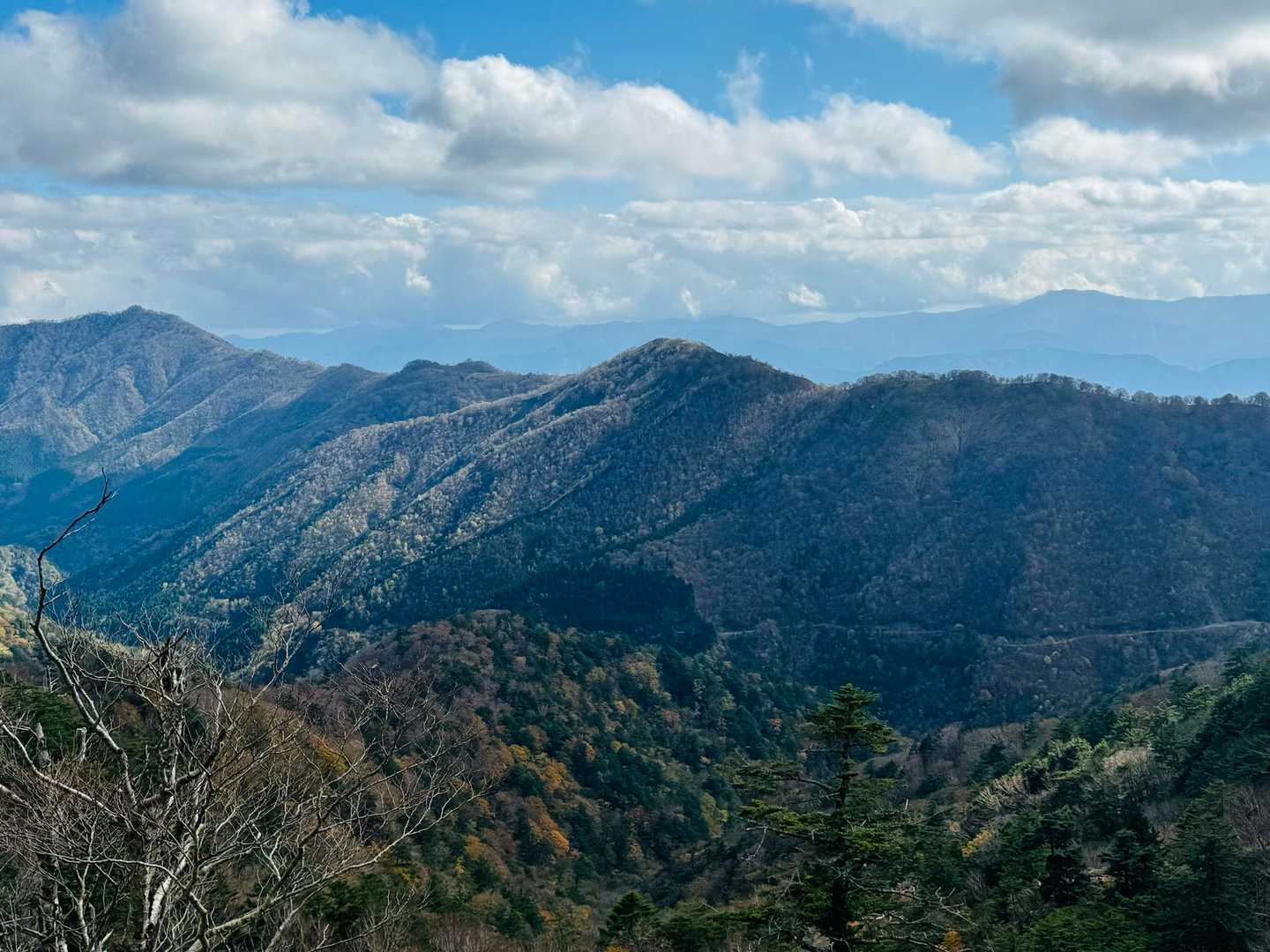 アルプスみたいな山なみ