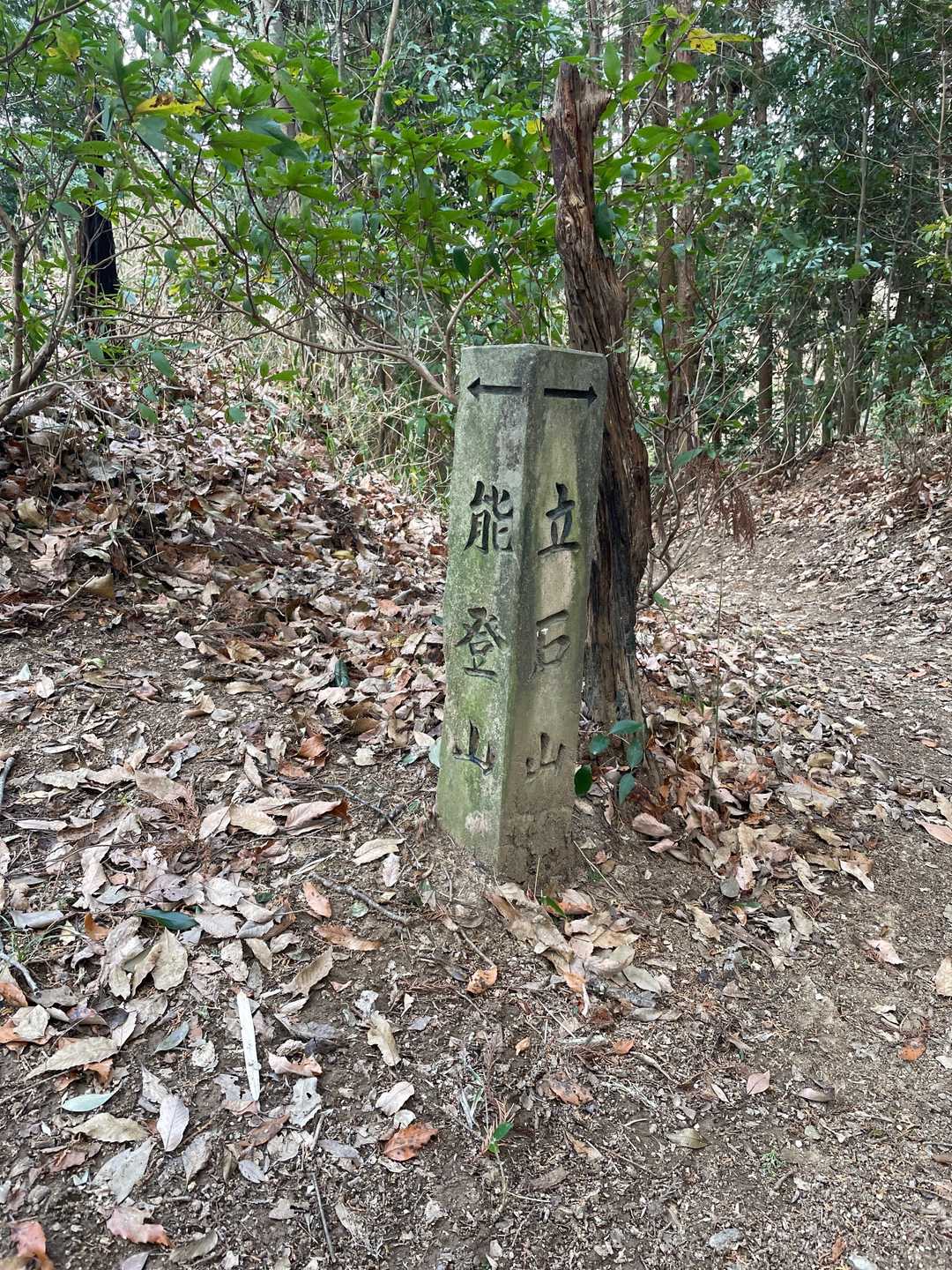 ここは左👈に。
まずは能登山⛰をめざします。