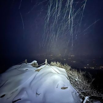 1/3に続いて今日も一番乗りさせてもらいました（たぶん）
実は女体山に着いた時に下界が見えていました🤩