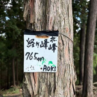 イセAOKIさん作の山看板
🐼ではなく山バージョン
経ヶ峰北峰