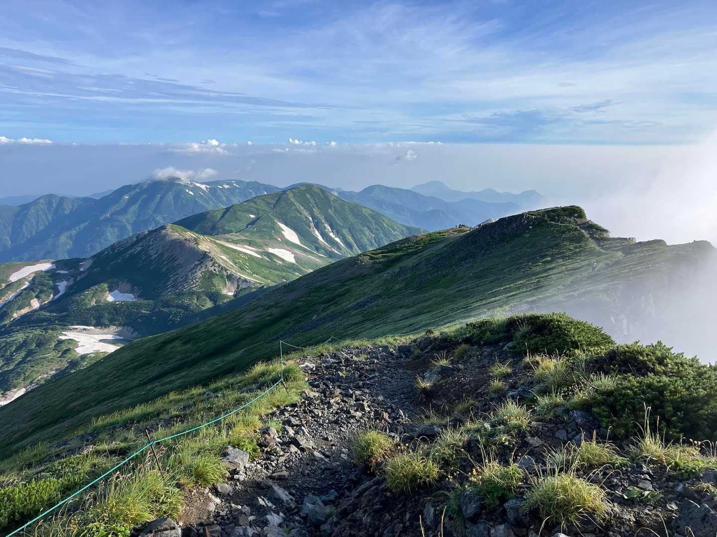 猿倉-白馬大雪渓-白馬岳 -白馬大池-栂池 周回コースの写真