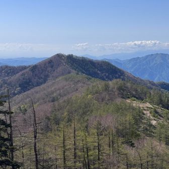 今から向かう七ツ石山🏔️
