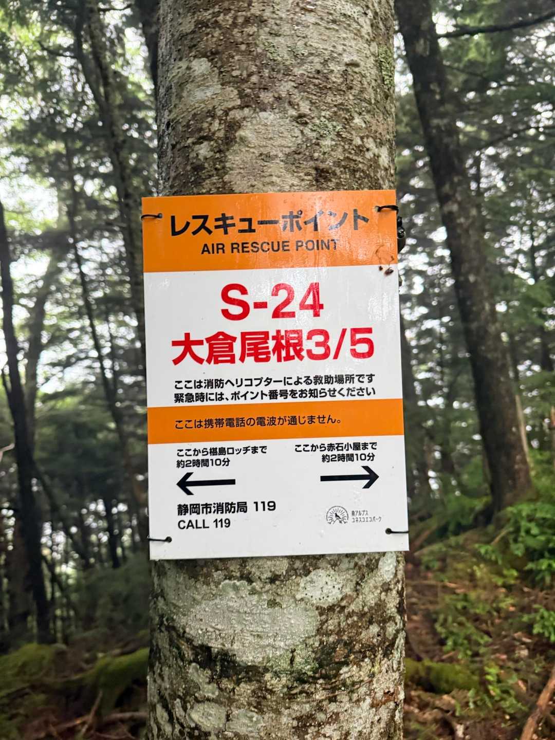 見慣れた名前の尾根