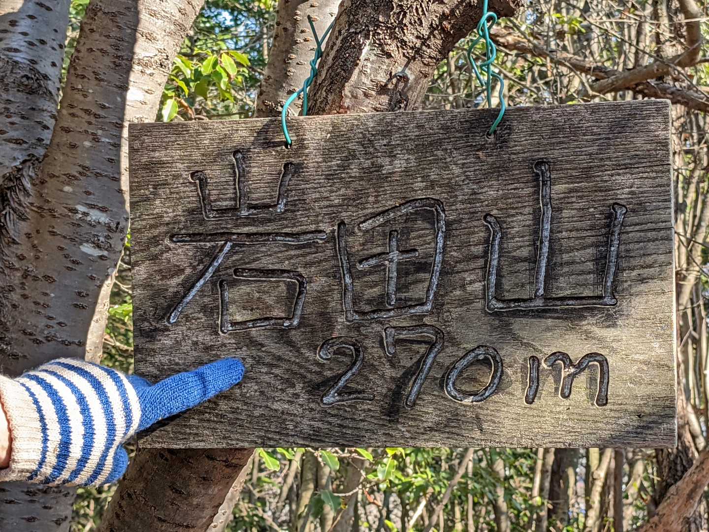 1座目岩田山(270m)