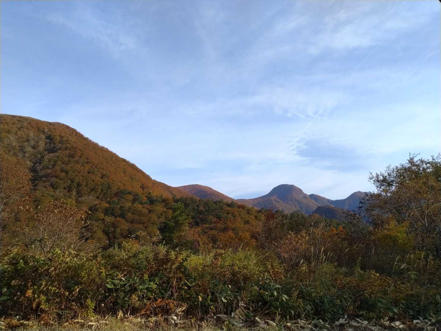仙台神室岳が見える