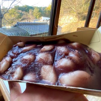 由加神社へ到着し、まずは1発目のあんこ！
本日のモチベーションのあんころ餅✨
もちろん全部😋