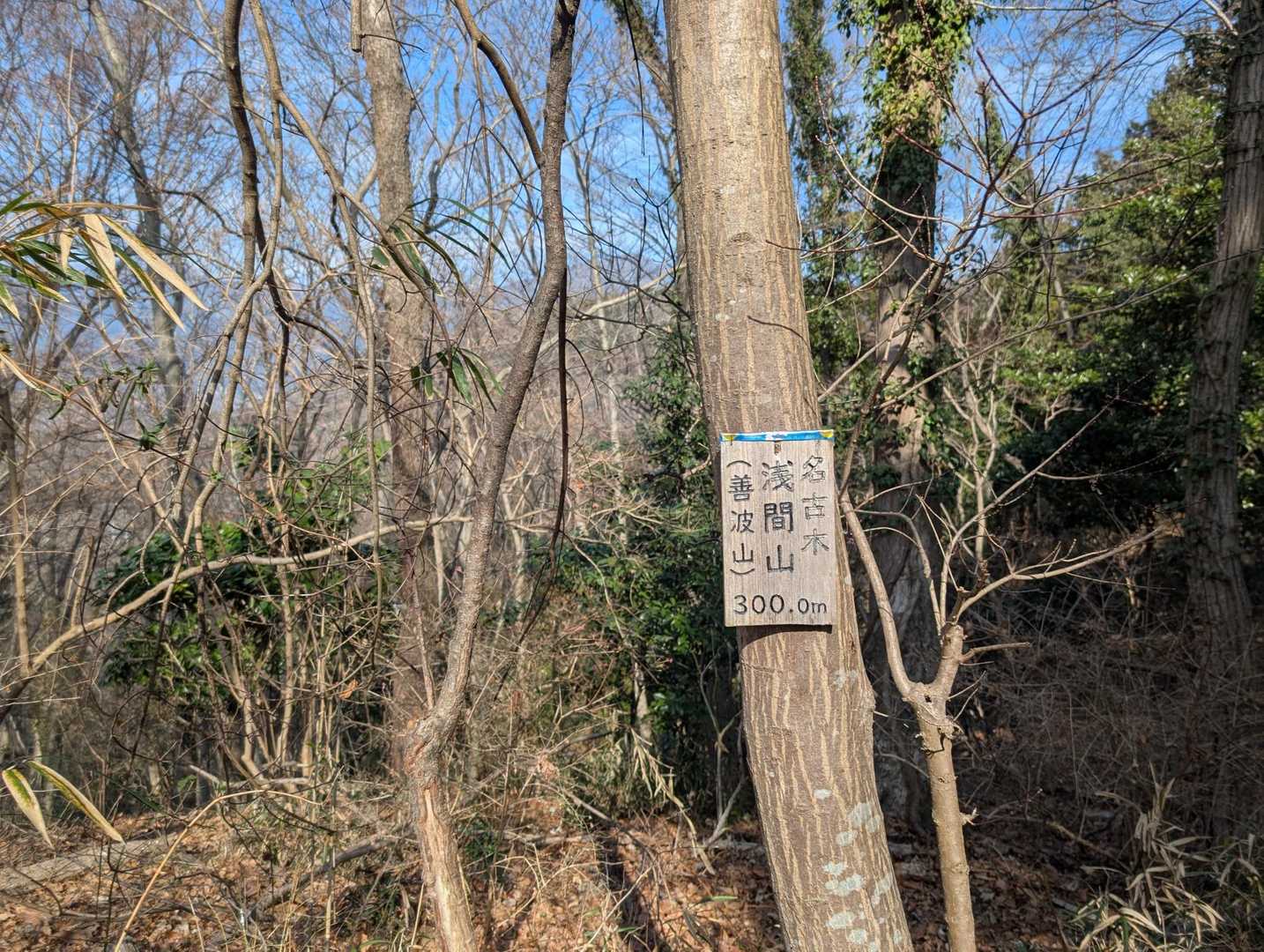 4座目は浅間山（善波山）！
眺望はイマイチ🙅‍♂️