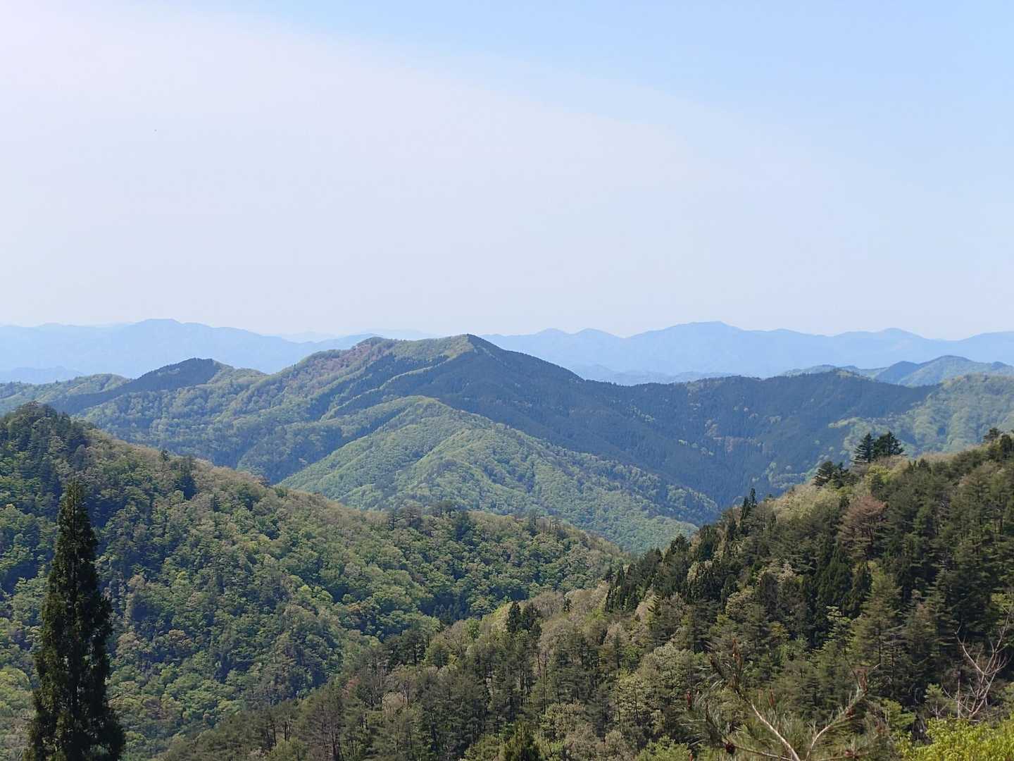 向こうの山並み稜線がとてもきれい