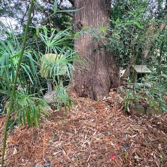 忠魂碑の横の道を登っていくと、祠ふたつ