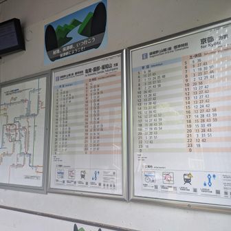 保津峡駅時刻表