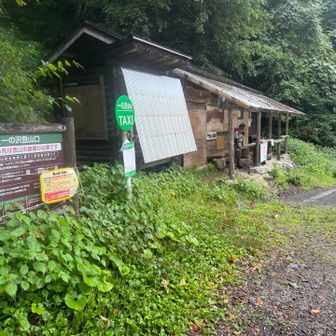 一ノ沢登山口まで下山しました。