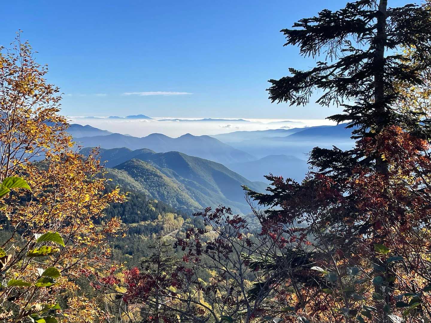 左奥に浅間山…
その右に美ヶ原…