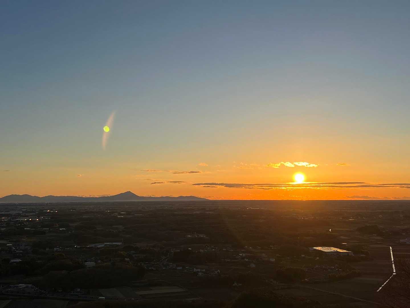 いつものパラグライダー発着場から御来光🌅