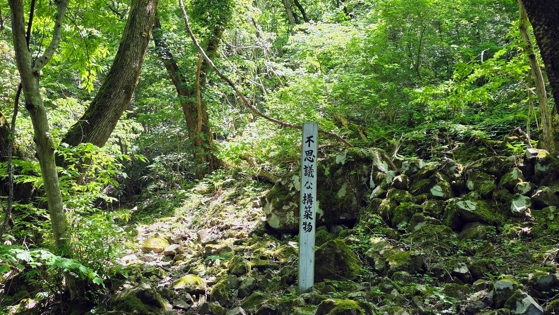 不思議な構築物
石垣らしき物が在りました。
👺さんのすみか跡かな❔🤣