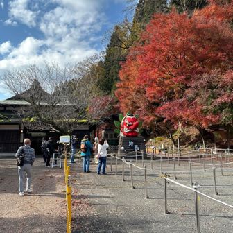 叡山電鉄鞍馬駅。登山スタートしようと思った時に、ミヤネ屋という番組のスタッフの人たちからインタビューされました。「今日は登山ですか」「中国人観光客は減りましたか」「それについてどう思いますか」などを聞かれました。