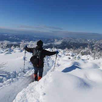 飛ぶように下るSさん！