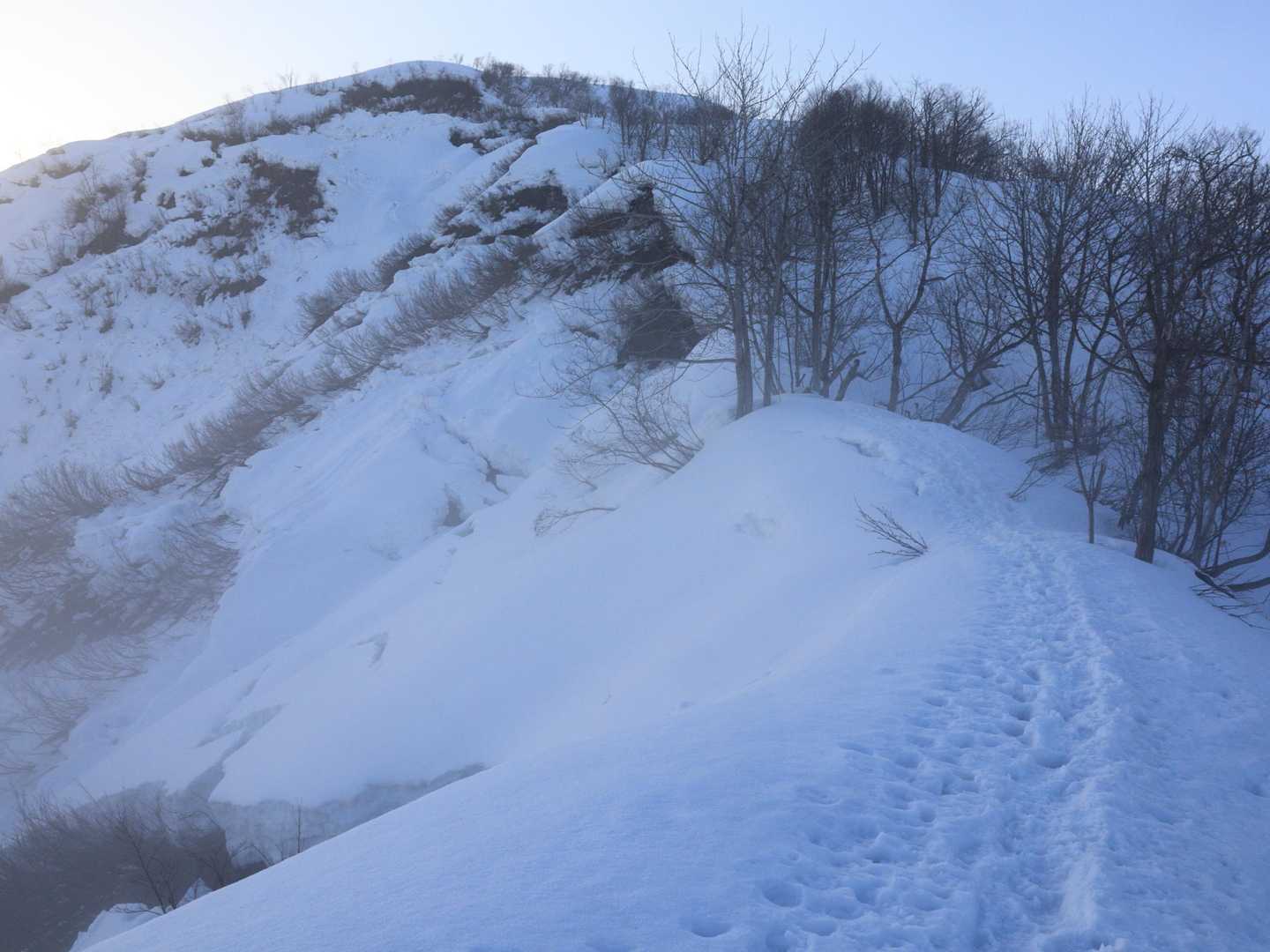 私は騙されないぞ！ あそこはまだ山頂じゃないだろうけど、ひとまずの目標とする。
