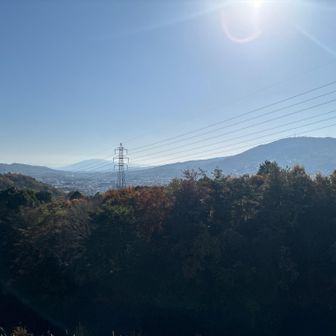 行者山のピーク。